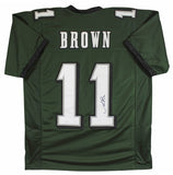 A.J. Brown Authentic Signed Green Pro Style Jersey Autographed JSA