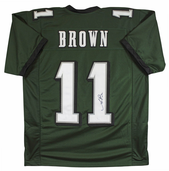 A.J. Brown Authentic Signed Green Pro Style Jersey Autographed JSA