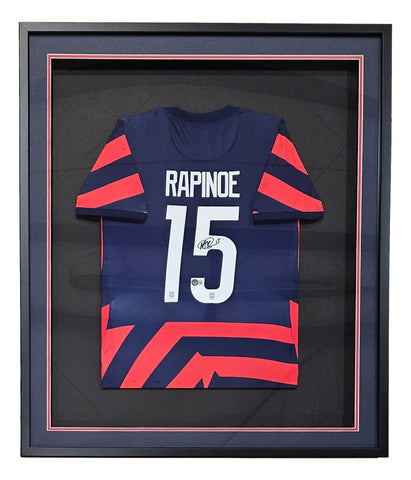 Megan Rapinoe Megan Rapinoe Signed Framed Blue Nike USA Women's Soccer Jersey