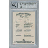 Jacob deGrom Autographed 2021 Allen & Ginter #90 Slabbed Card Beckett 54574