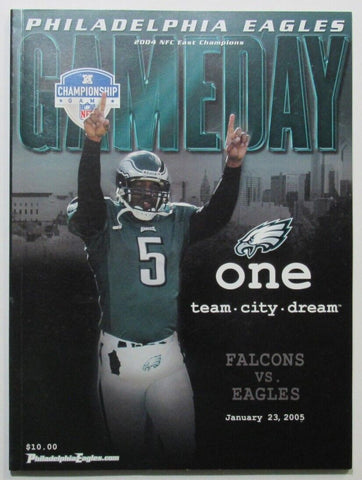 2004 NFC Championship Football Game Program Eagles vs. Falcons 182831