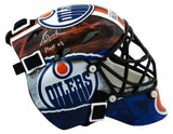 Grant Fuhr Signed Oilers Mini Hockey Goalie Mask w/HOF'03 - (SCHWARTZ COA)