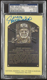 Juan Marichal Signed Hall of Fame Plaque Postcard (PSA/DNA) San Francisco Giants