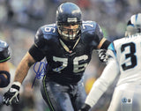 Steve Hutchinson Autographed 11x14 Photo Seattle Seahawks Beckett QR #BS30546