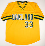 Jose Canseco Signed Oakland Athletics Yellow Jersey (JSA COA) 1986 A.L. R.O.Y.