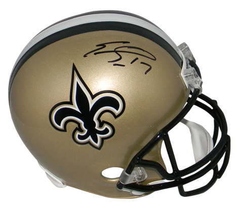 EMMANUEL SANDERS AUTOGRAPHED NEW ORLEANS SAINTS FULL SIZE HELMET BECKETT
