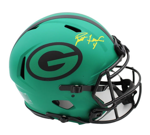 Brett Favre Signed Green Bay Packers Speed Authentic Rave NFL Helmet