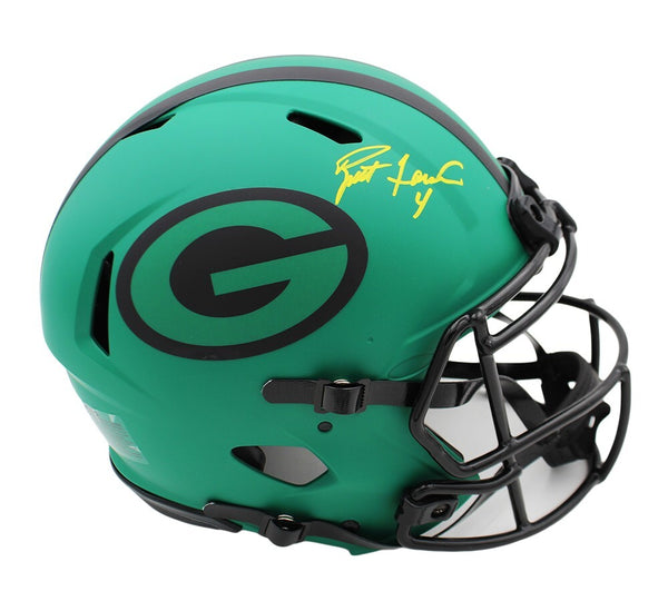 Brett Favre Signed Green Bay Packers Speed Authentic Rave NFL Helmet