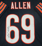 Chicago Bears JARED ALLEN Signed Custom Replica Navy Jersey - BAS