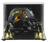 Arizona State Jordyn Tyson Signed Black Speed Mini Helmet W/ Case BAS Witnessed