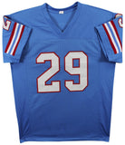 Ken Houston Signed Houston Oilers Jersey Inscribed HOF 86/ Beckett 12xPro Bowler