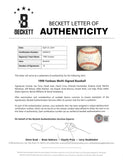 1998 Yankees (18) Jeter, Torre, Williams Signed WS Logo Baseball BAS #AD64073