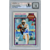 Doug Williams Autographed 1979 Topps #48 Slabbed Trading Card Beckett 50661