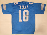 ISAAC TESLAA AUTOGRAPHED SIGNED PRO STYLE CUSTOM XL JERSEY BECKETT QR