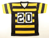 Rocky Bleier Signed Pittsburgh Steelers Bumble Bee Jersey "4x SB Champs" Beckett