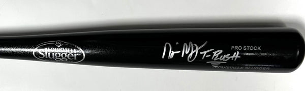 Brewers NYJER MORGAN Signed Louisville Slugger Black Bat AUTO - BECKETT
