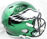 Nick Sirianni Howie Roseman Signed Eagles F/S Chrome Speed Helmet Beckett W Holo
