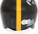 Franco Harris Signed Pittsburgh Steelers VSR4 63-76 Mini Helmet HOF BAS 39667