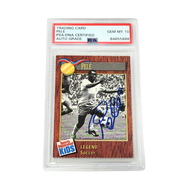 Pele Signed 1990 Sports Illustrated For Kids #213 - PSA Autograph 10