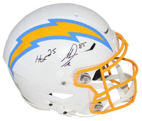 ANTONIO GATES SIGNED LOS ANGELES CHARGERS AUTHENTIC SPEEDFLEX HELMET W/ HOF 25