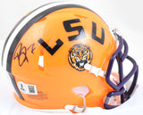 Patrick Peterson Autographed LSU Tigers Speed Mini Helmet - Beckett W Holo *Back