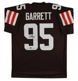 Myles Garrett Authentic Signed Brown Pro Style Jersey Autographed BAS Witnessed