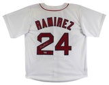Manny Ramirez Authentic Signed White Pro Style Jersey Autographed BAS Witnessed
