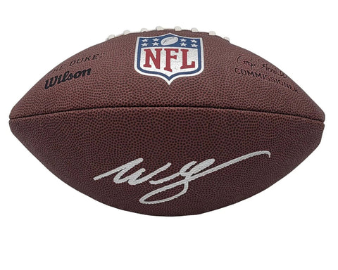 Willis McGahee Autographed Bills Ravens NFL Duke Replica Football JSA Witnessed