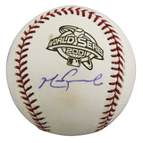 D-Backs Mark Grace Signed 2001 World Series Logo OML Baseball BAS #BU87486