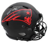 AJ Brown Signed New England Patriots Speed Authentic Eclipse NFL Helmet