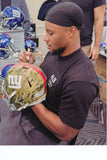 Saquon Barkley Signed Full Size Camo Replica Helmet Giants PSA/DNA