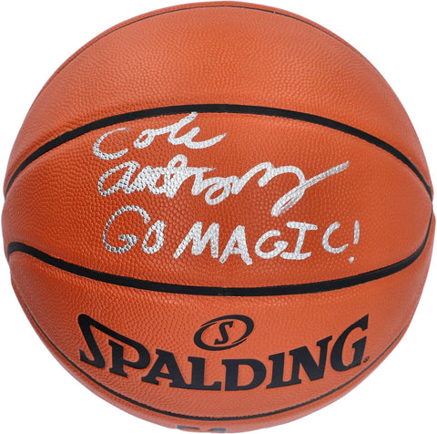 Cole Anthony Magic Signed Spalding Indoor/Outdoor Basketball w/Go Magic Insc