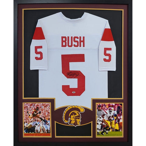 Reggie Bush Autographed Signed Framed USC Heisman Winner Jersey PSA/DNA