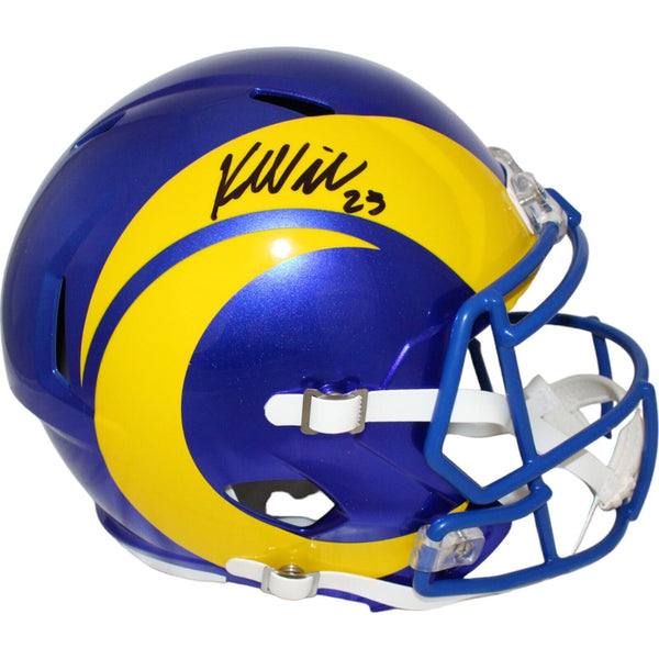 Kyren Williams Autographed/Signed Los Angeles Rams F/S Helmet Beckett 43842