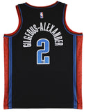 Thunder Shai Gilgeous-Alexander Signed Black Nike City Edition Jersey BAS