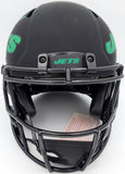Zach Wilson Signed Jets Eclipse Black Full Size Authentic Speed Helmet Beckett