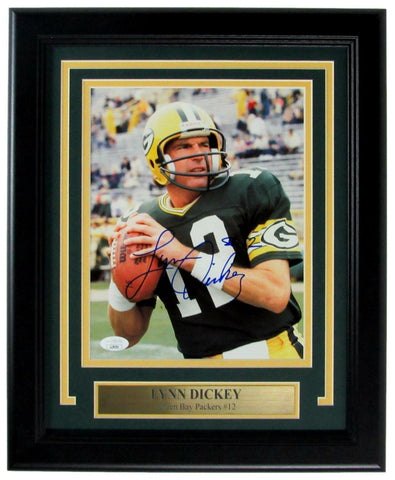 Lynn Dickey Green Bay Packers Signed/Auto 8x10 Photo Framed JSA 157412