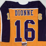 Signed Marcel Dionne HOF 92 Los Angeles LA Yellow Jersey JSA COA