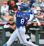 Dylan Dreiling Signed Rangers Jersey (Beckett) Texas 2024 2nd Round Pck / U Tenn