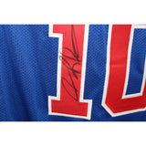 Dennis Rodman Autographed/Signed Pro Style Blue Jersey JSA 43437