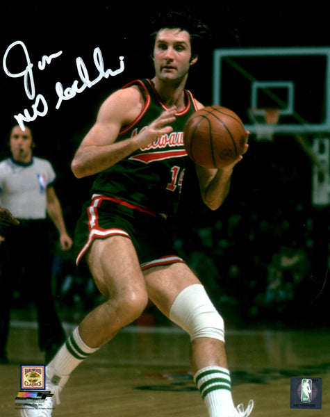 Milw Bucks JON McGLOCKLIN Signed 8x10 Photo #6 AUTO - 1971 NBA Champ