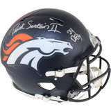 Patrick Surtain Autographed Denver Broncos Pro Helmet 24 DPOY Beckett W 53129