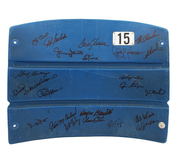 1969 New York Mets Team Autographed/Signed Shea Stadium Seatback-Seaver, Berra,