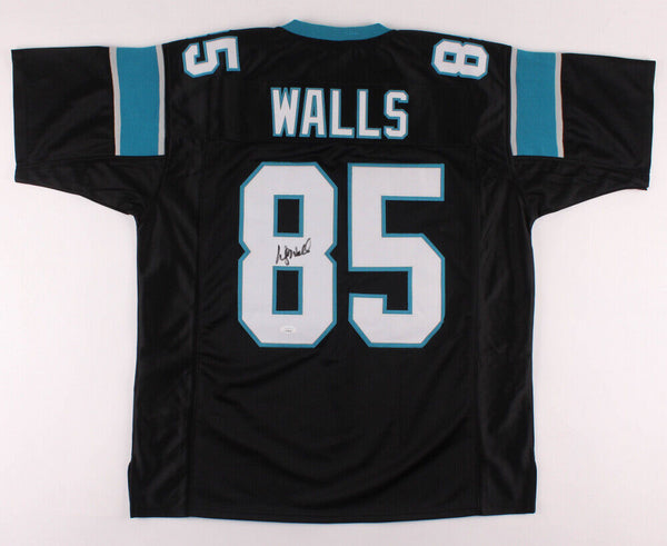 Wesley Walls Signed Carolina Panthers Black Jersey (JSA COA)5xPro Bowl Tight End