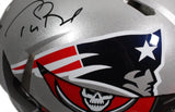 TOM BRADY Autographed Bucs / Patriots Mashup Authentic Helmet FANATICS LE 12