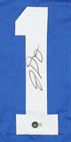 Josh Downs Signed Indianapolis Colt Jersey (Beckett) 2023 3rd Round Draft Pk W.R