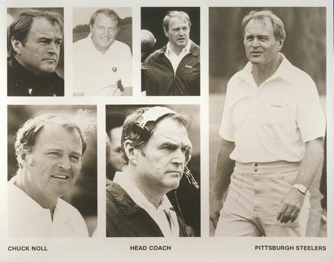Chuck Noll HOF Steelers 1983 wire 8x10 photo collage 114425