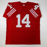 Autographed/Signed YA Y.A. Tittle HOF 71 San Francisco Red Jersey JSA COA