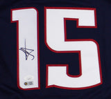 Nikola Jokic Signed Denver Custom Blue Jersey