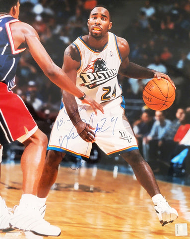 Mateen Cleaves Autographed 16x20 Photo Detroit Pistons "To John" SKU #209123